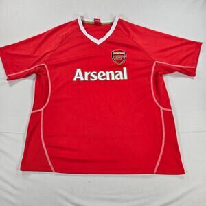 Arsenal FC Red Short Sleeve‎ Soccer Jersey Men's Size Large